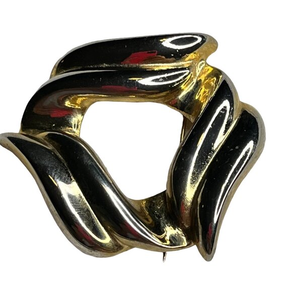 Vintage Brooch Pin Collection: Gold & Silver-Toned Stork With Top Hat Teapot Mod - Picture 3 of 9